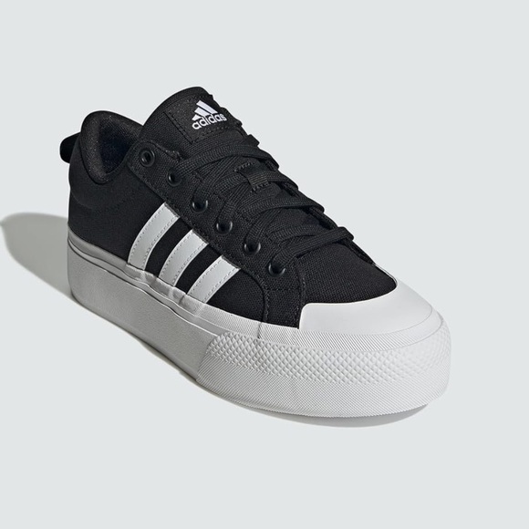 Adidas Bravada 2.0 Platform Sneaker Black White 10 New in box nwt - Picture 5 of 6